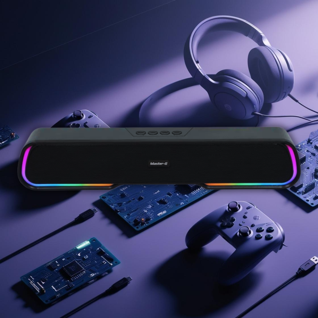 Soundbar Parlante Bluetooth Luces RGB Gamer 1200mAh Master-G.